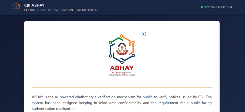 CBI Launches AI‑Powered Verification System ‘Abhay’