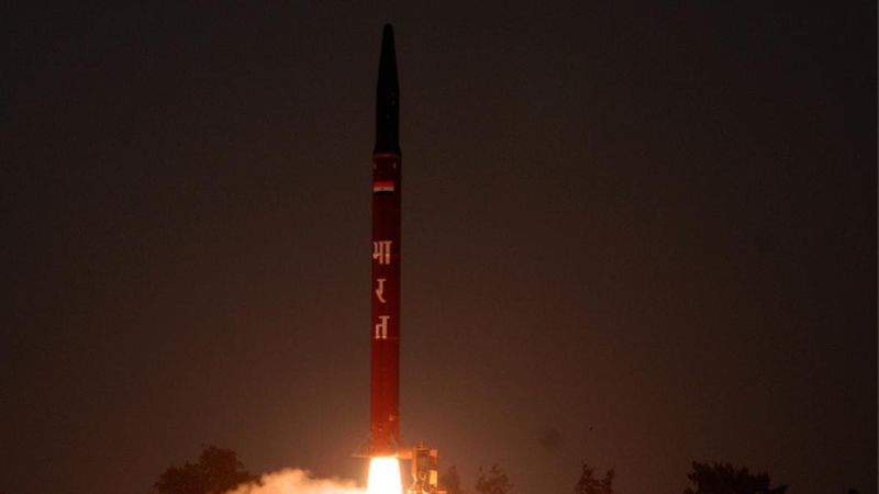 Agni-1 Ballistic Missile Successfully Test-Fired Off Odisha Coast