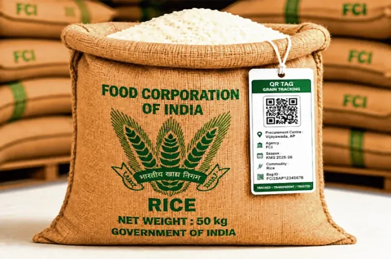 Centre Expands Smart QR Code Tagging of FCI Foodgrain Bags to Odisha